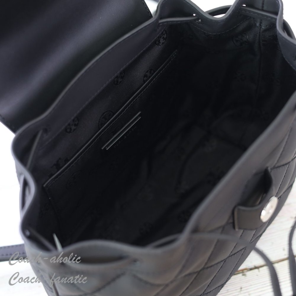 NWT Tory Burch Willa Backpack in Matte Black 145276 - Picture 11 of 11